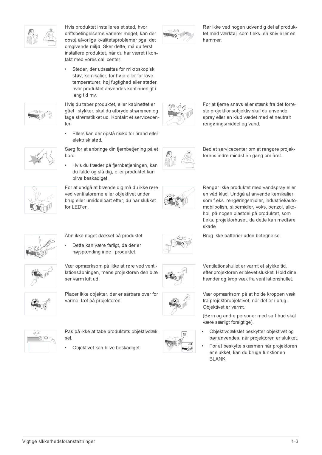 Samsung SP1005XWX/EN, SP1055XWX/EN manual Blank 