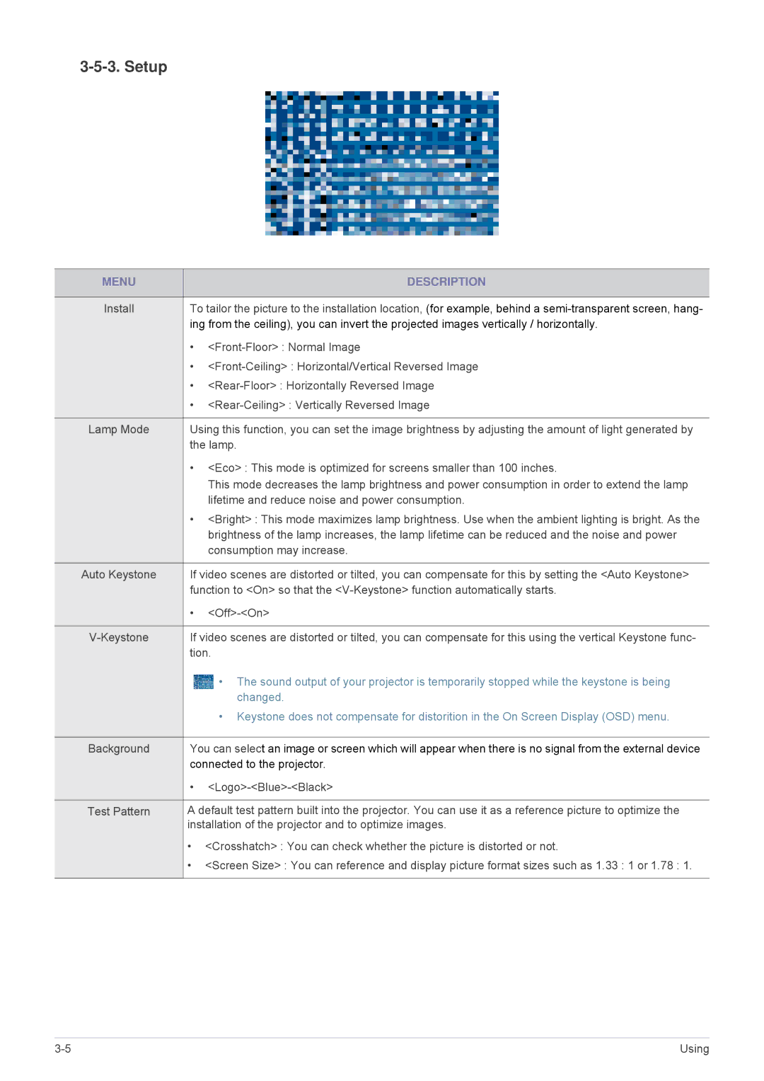 Samsung SP2703XWX/EN, SP3003XWX/XY, SP3003XWX/EN manual Setup 