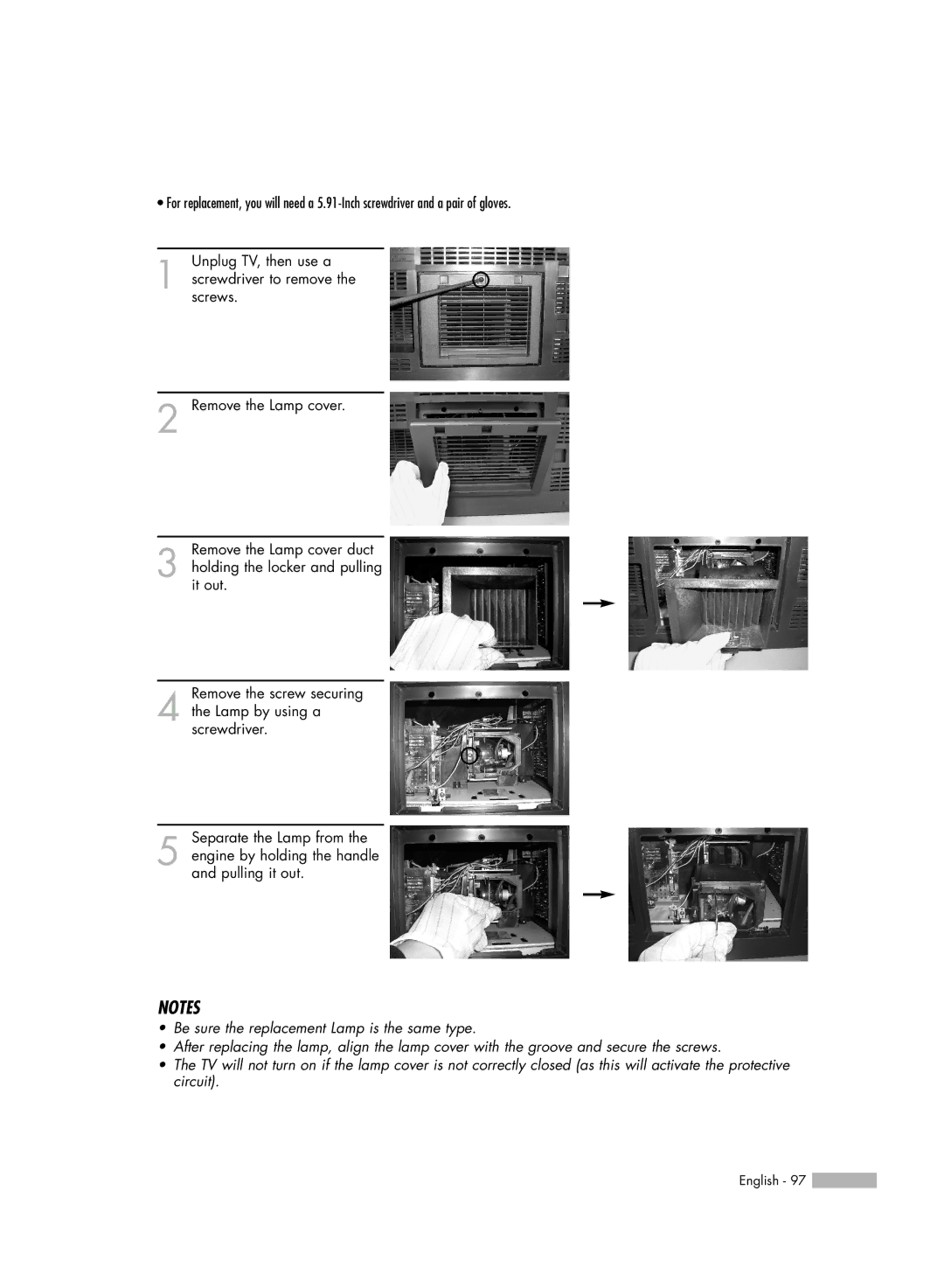 Samsung SP50L6HV manual English 