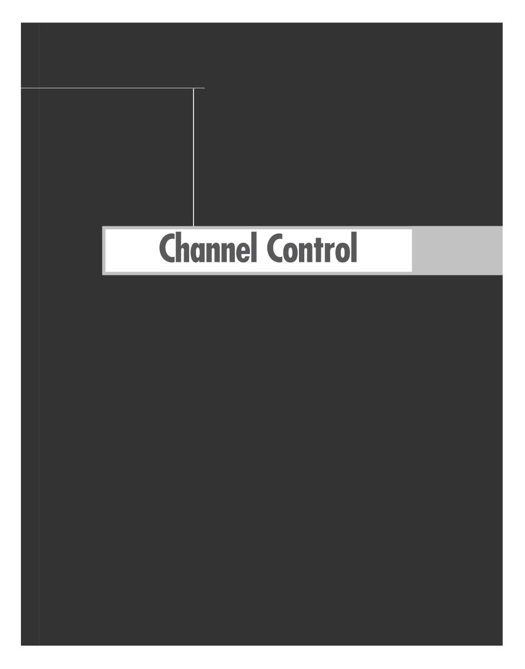 Samsung SP50L7HD manual Channel Control 