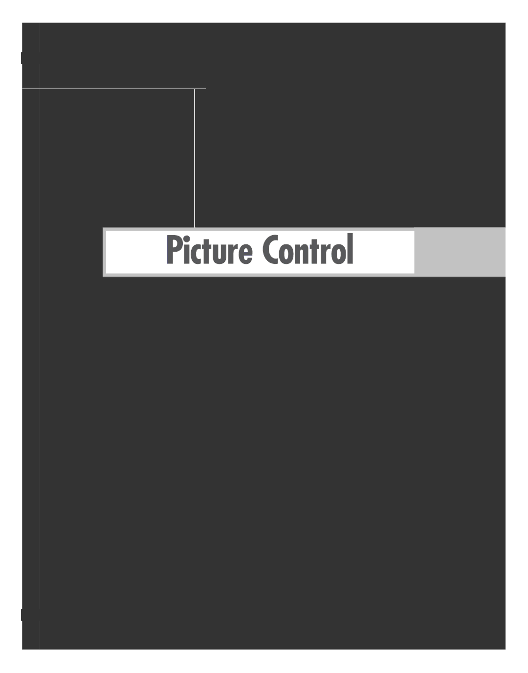 Samsung SP50L7HD manual Picture Control 