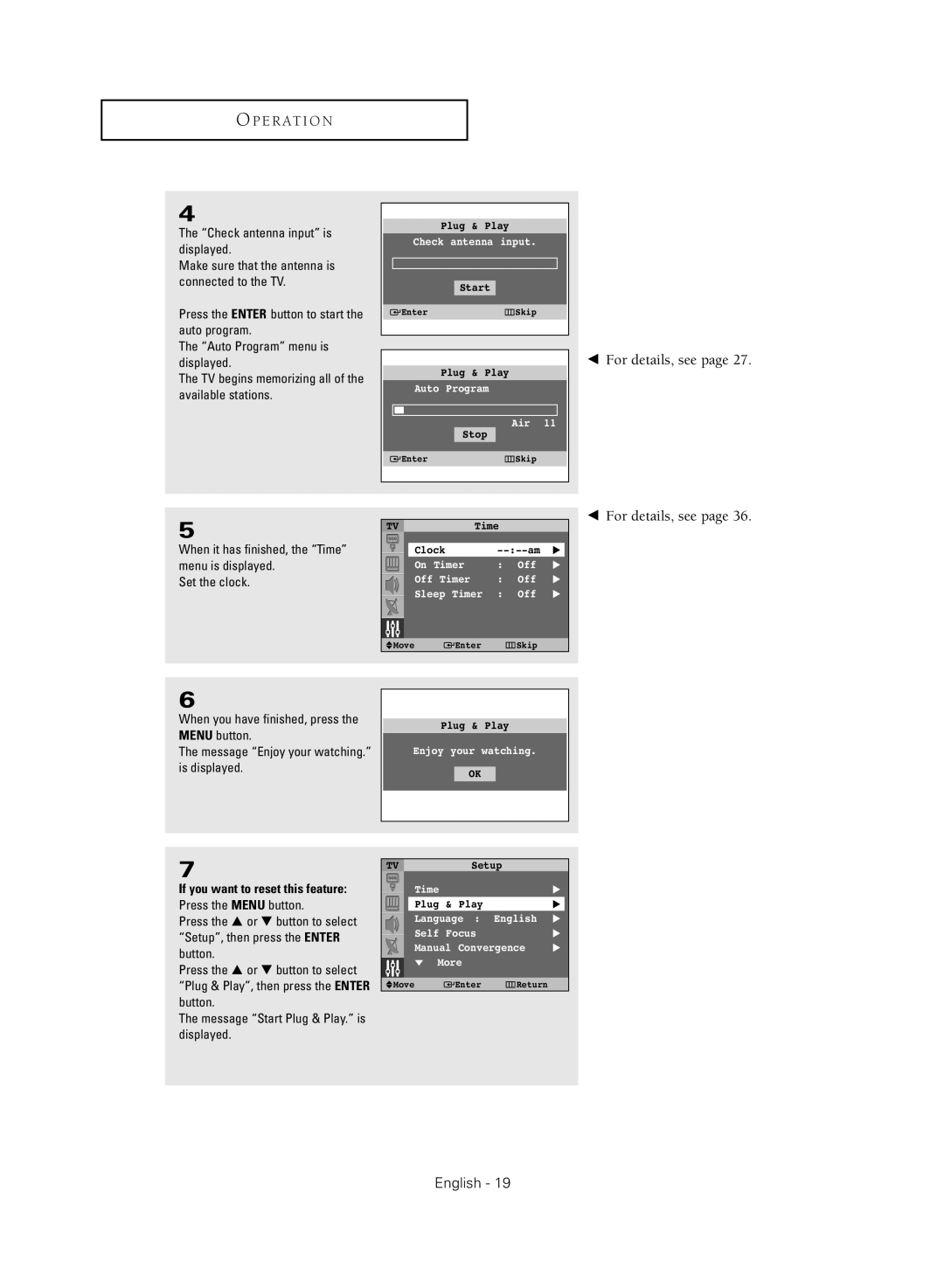 Samsung SP47Q5HL1X, SP54T8HL, SP43Q5HL1X, SP52Q2HL, SP47Q2HL manual For details, see 