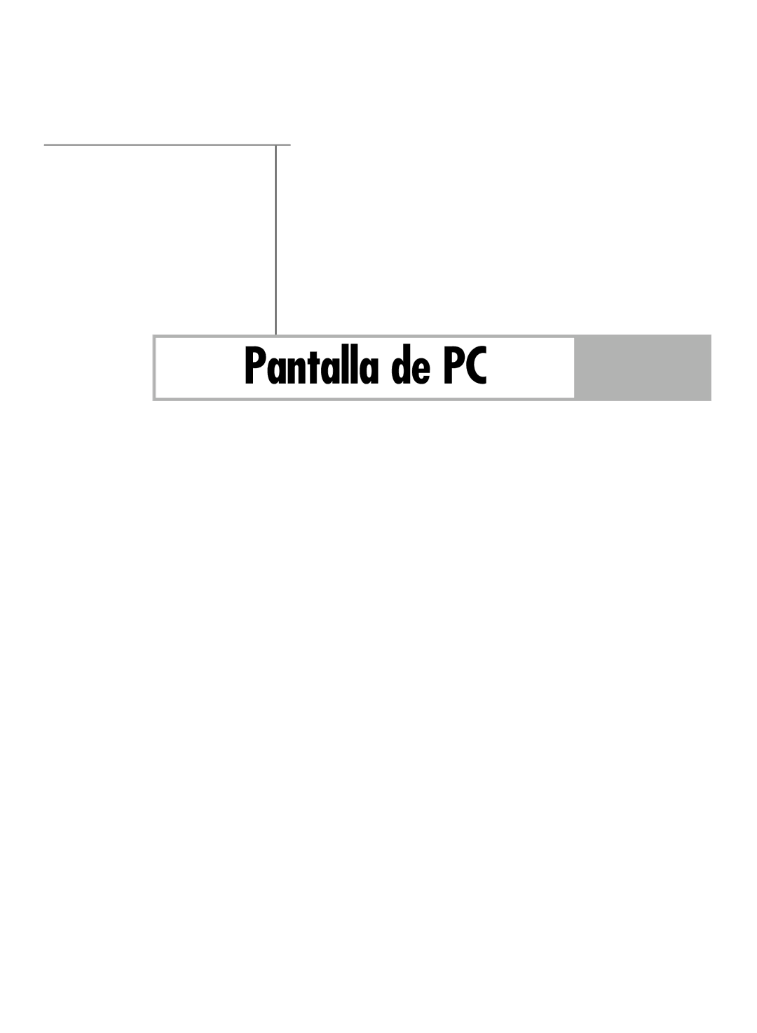 Samsung SP-61K3HD, SP56K3HD, SP-50K3HD manual Pantalla de PC 