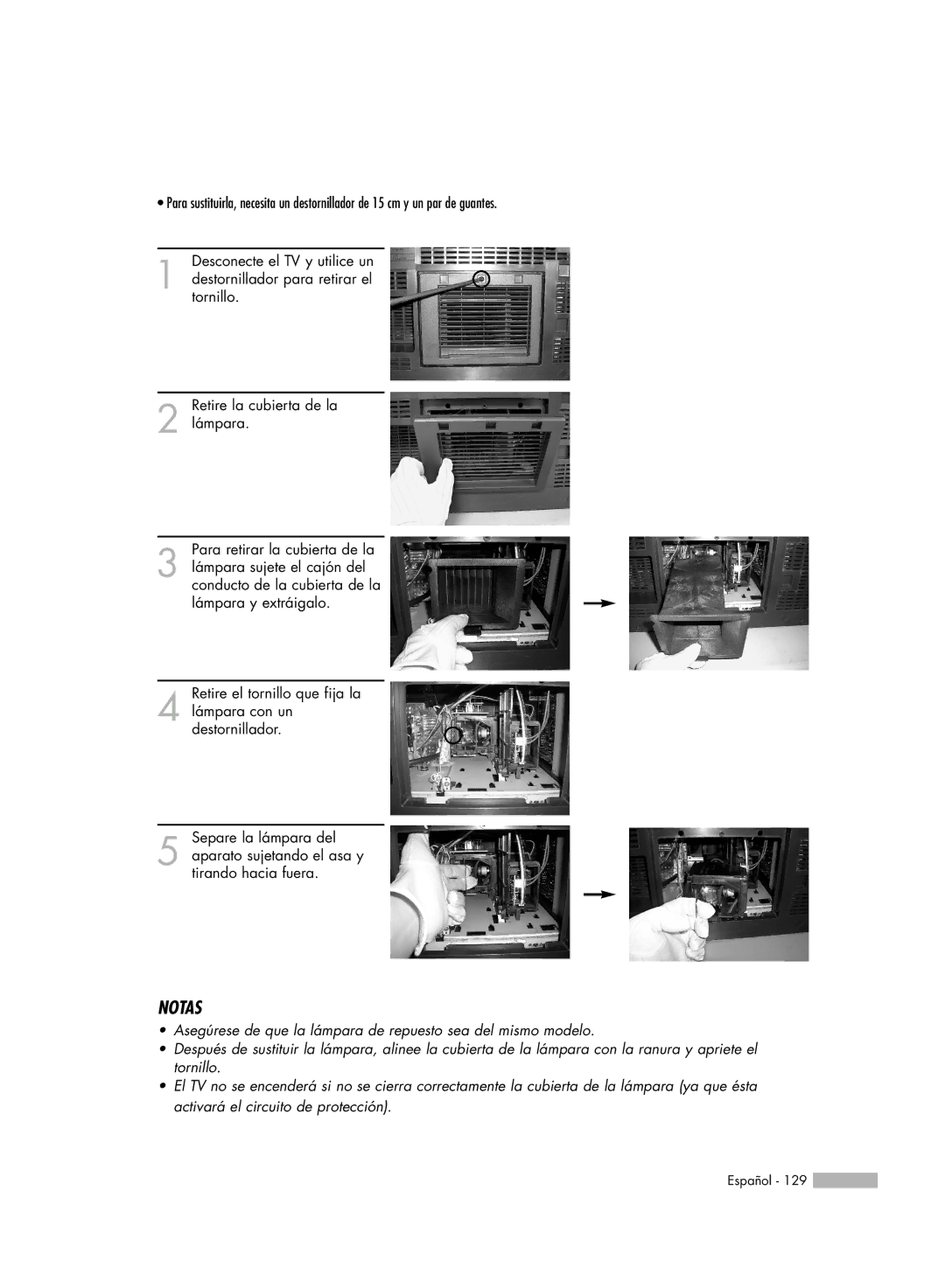 Samsung SP56K3HD, SP-61K3HD, SP-50K3HD manual Notas 