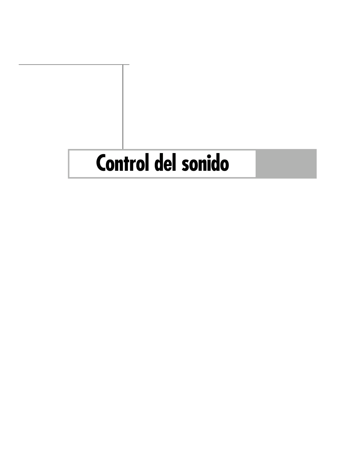 Samsung SP-61K3HD, SP56K3HD, SP-50K3HD manual Control del sonido 