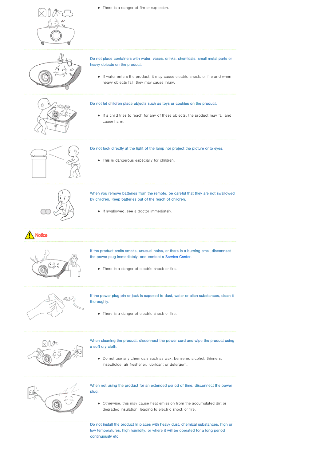 Samsung SPA400BX/EDC, SPA400BCX/EDC manual There is a danger of fire or explosion 