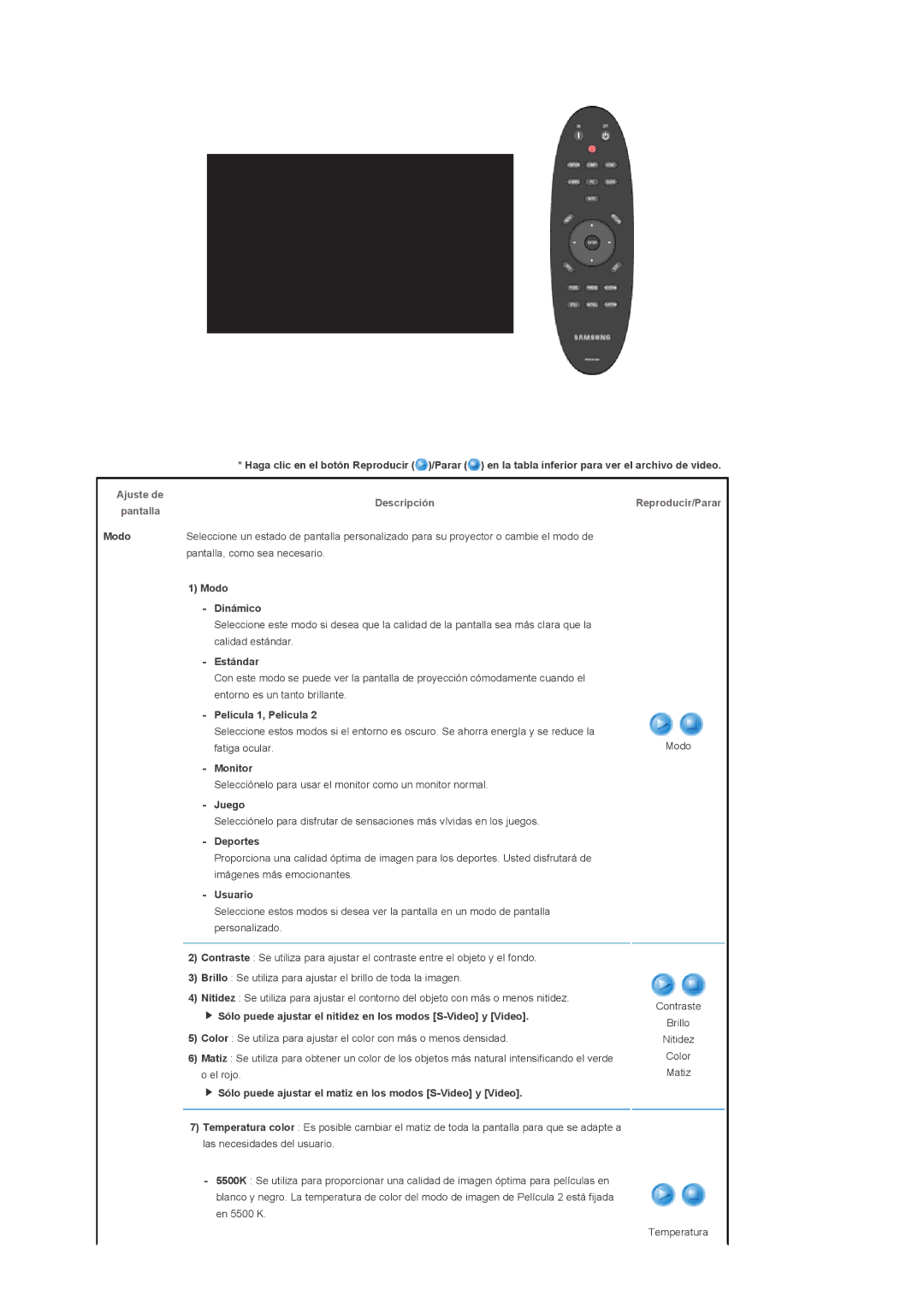 Samsung SPA400BX/EDC, SPA400BCX/EDC manual Reproducir/Parar 