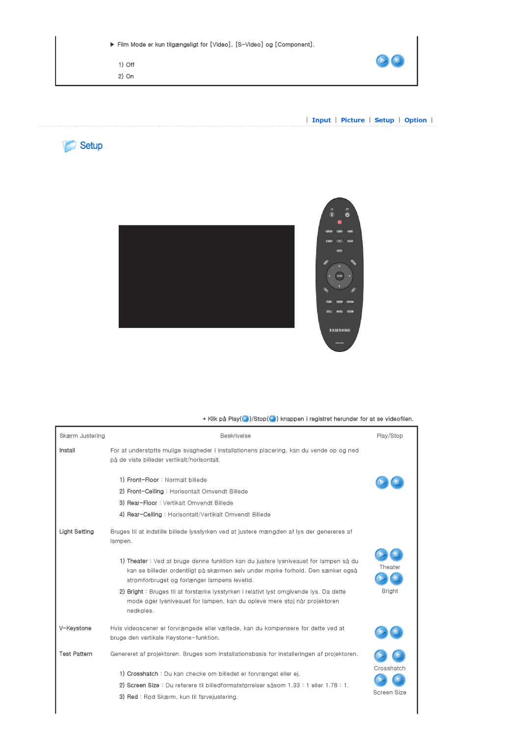 Samsung SPA400BX/EDC, SPA400BCX/EDC manual Install, Light Setting 