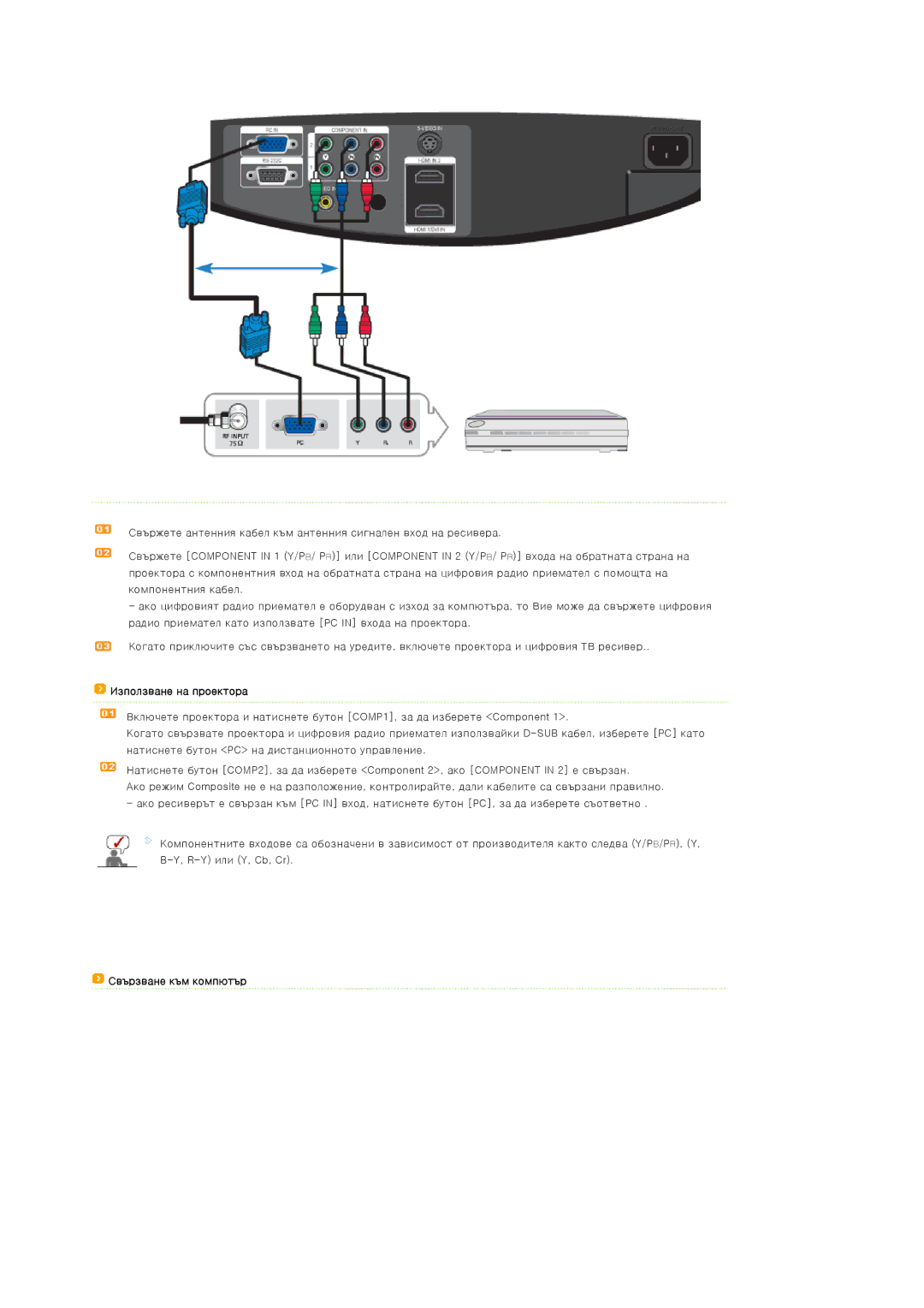 Samsung SPA800BX/EDC manual Свързване към компютър 