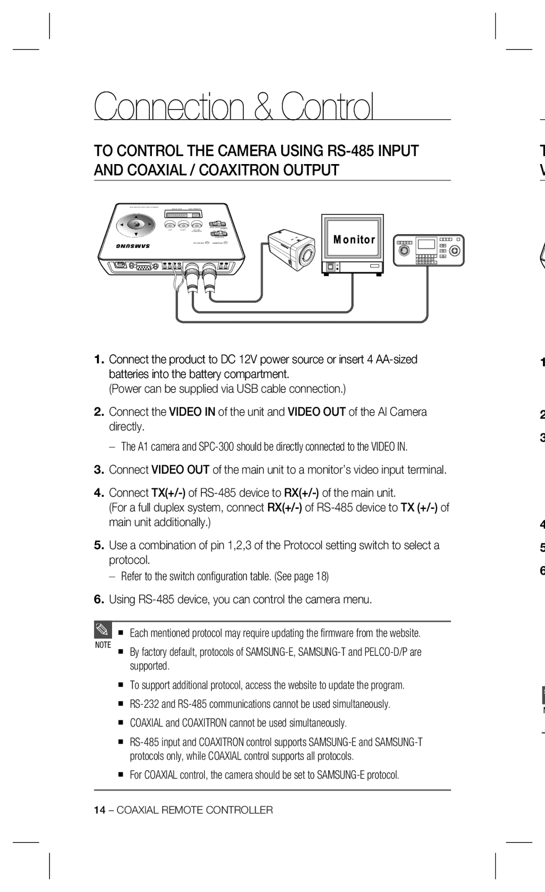 Samsung SPC-300 user manual Coaxial / Coaxitron Output 