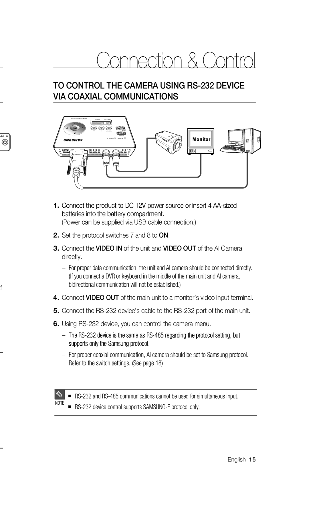 Samsung SPC-300 user manual Bidirectional communication will not be established 