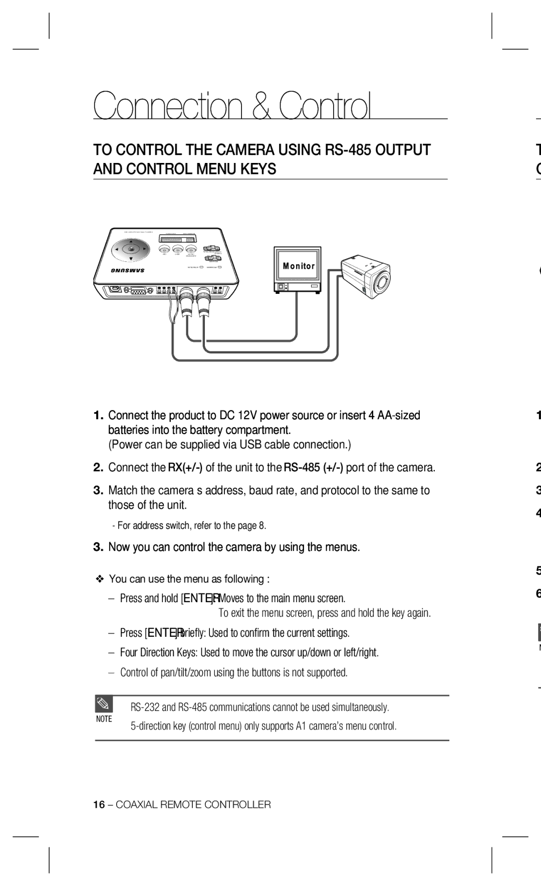 Samsung SPC-300 user manual Control Menu Keys 