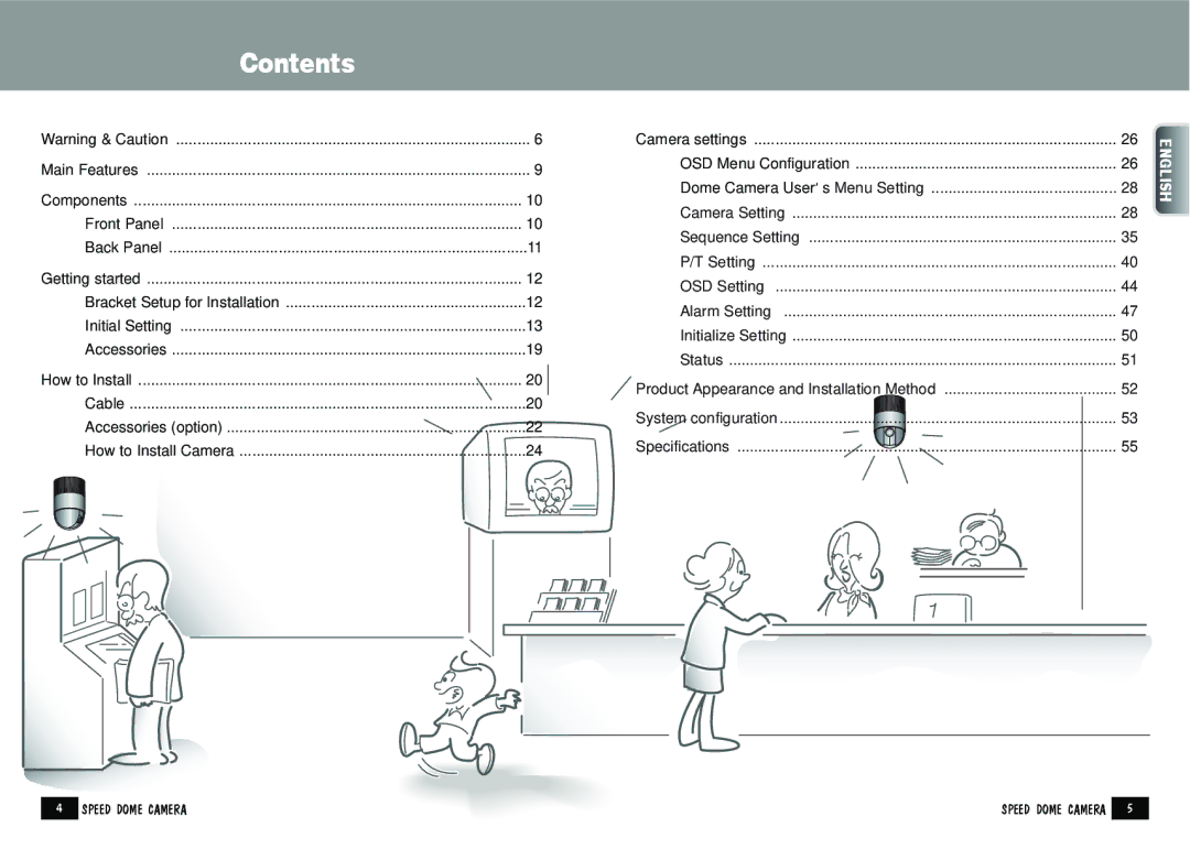 Samsung SPD-2200 manual Contents 