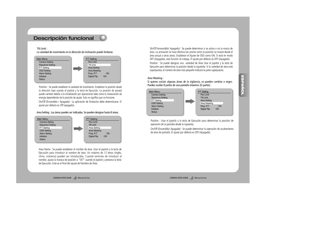 Samsung SPD-2300, SPD-3000 user manual Area Masking 