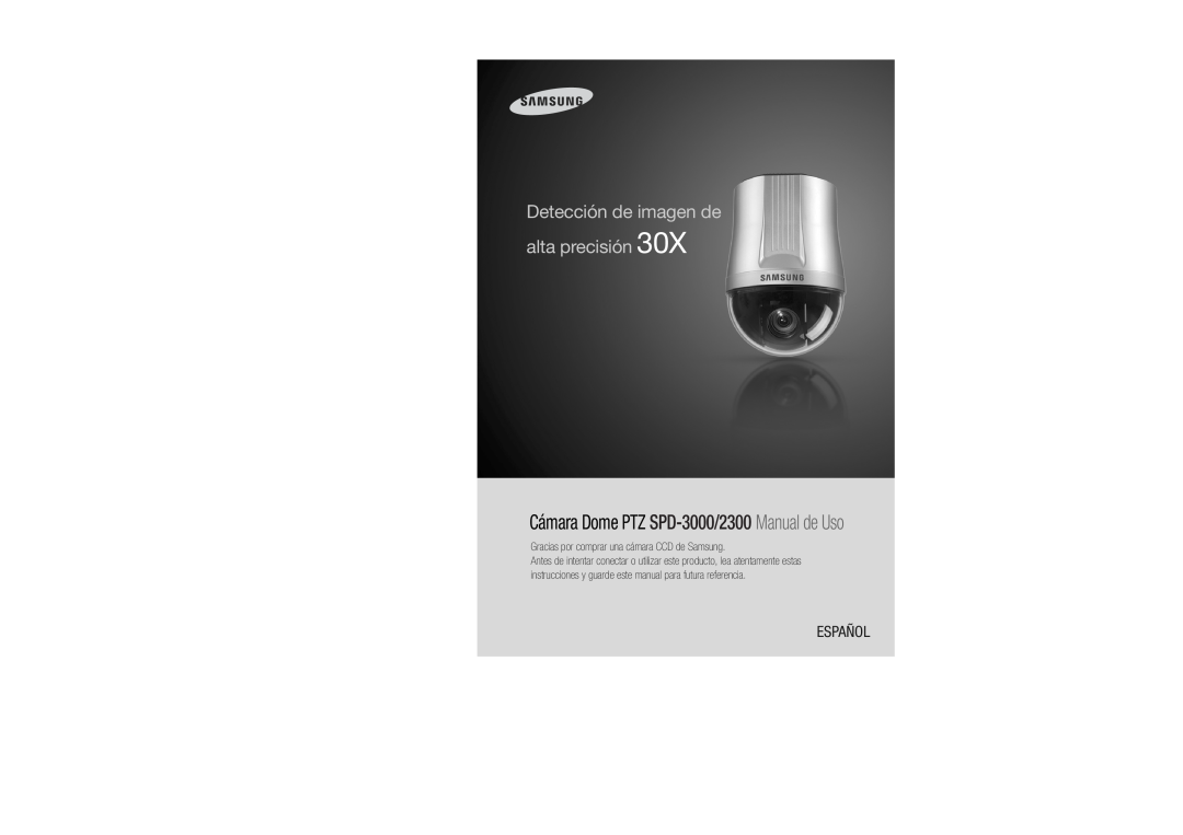 Samsung SPD-2300 user manual Detección de imagen de alta precisión, Cámara Dome PTZ SPD-3000/2300 Manual de Uso, Español 