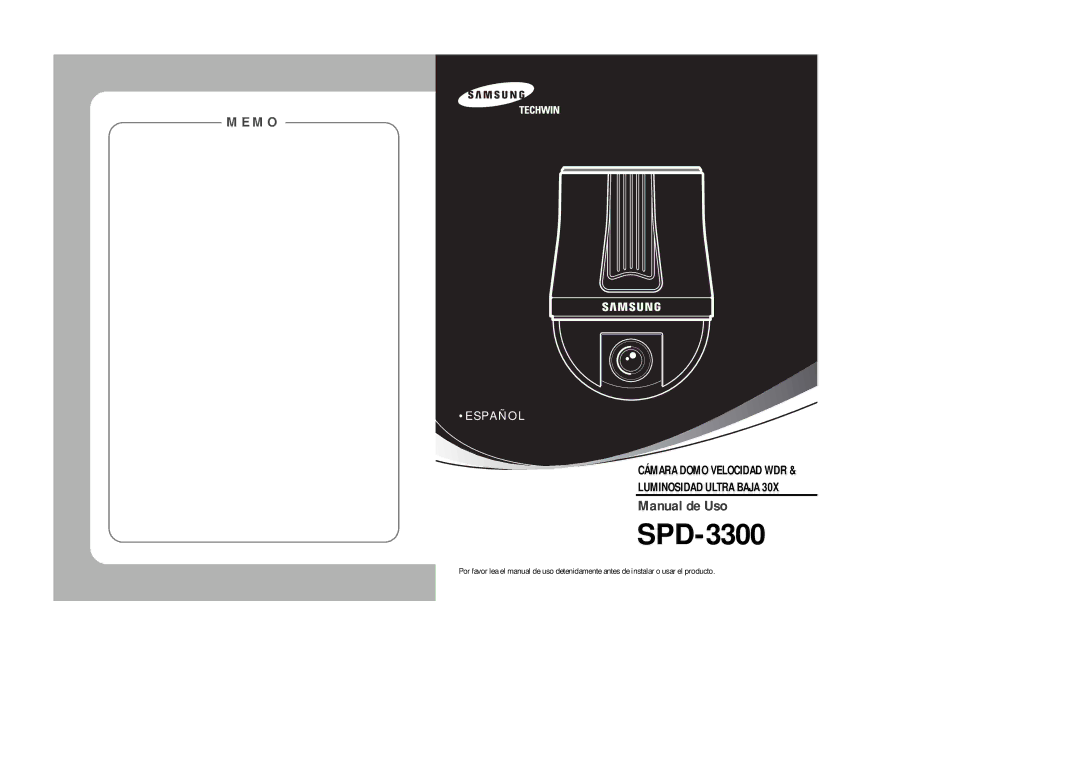 Samsung SPD-3300 instruction manual 