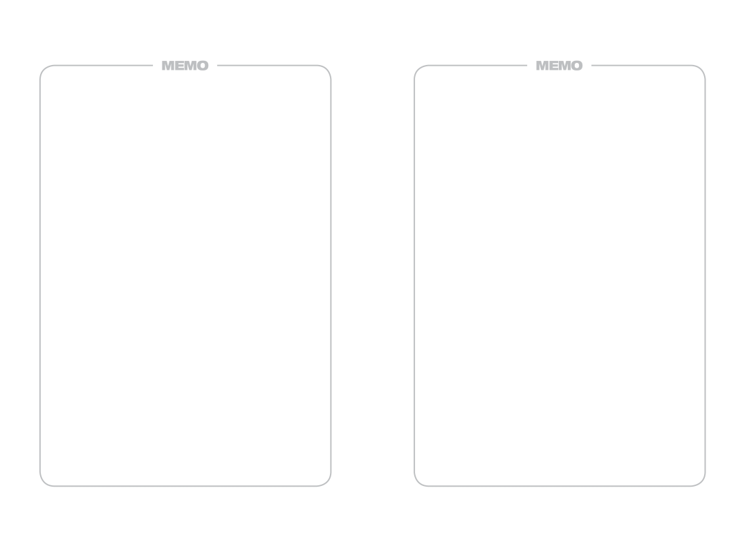 Samsung SPD-3700T installation manual Memo 