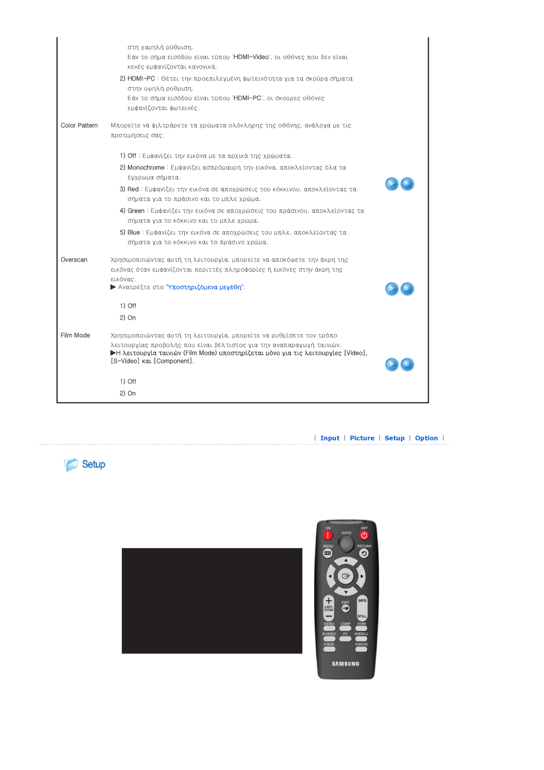 Samsung SPD300BX/EDC manual Off 