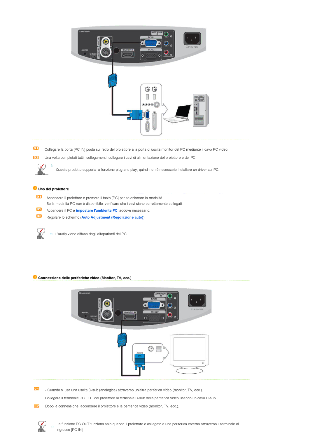 Samsung SPD400SFX/EN, SPD400SX/EN manual Regolare lo schermo Auto Adjustment Regolazione auto 