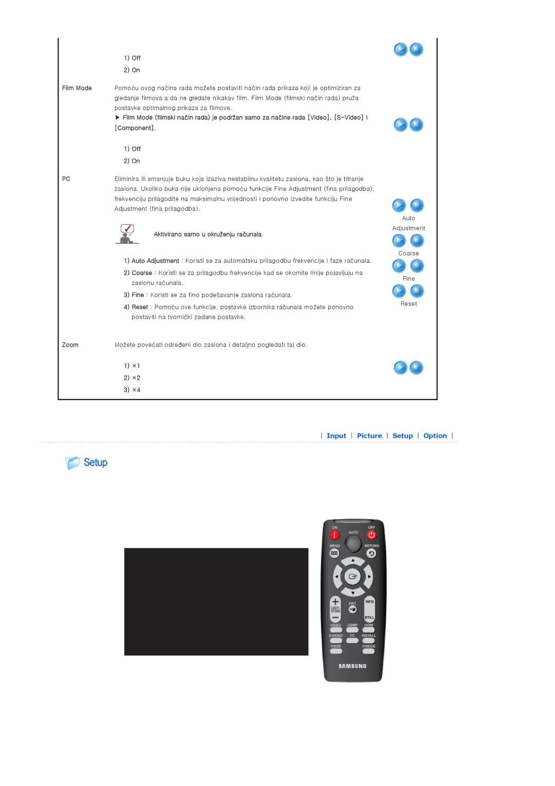 Samsung SPD400SX/EN manual Aktivirano samo u okruženju računala 