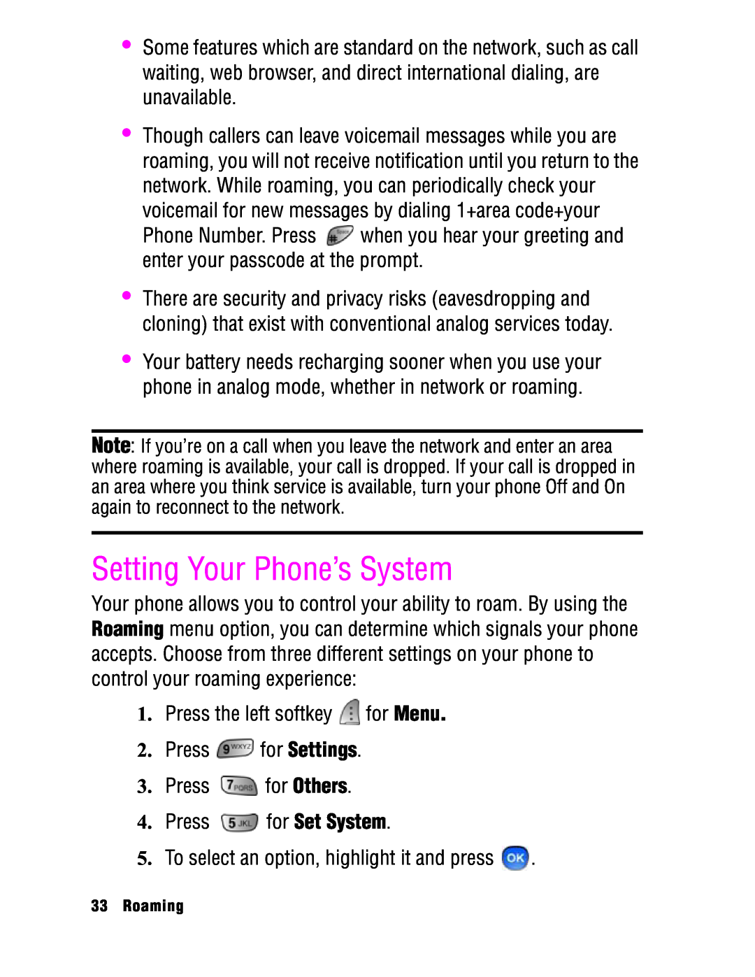 Samsung SPH-a740 manual Setting Your Phone’s System 