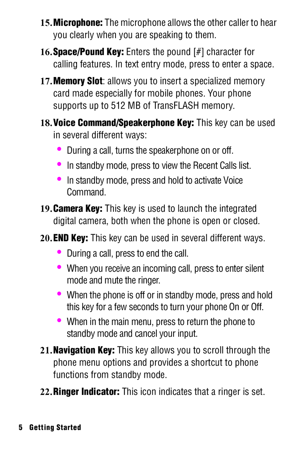 Samsung SPH-A920 manual Getting Started 