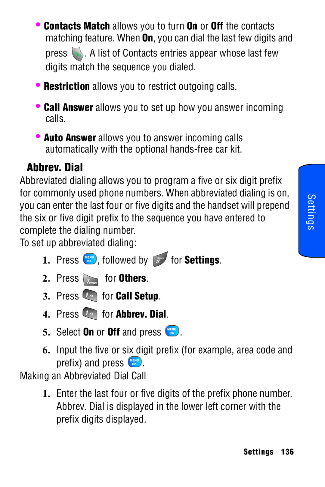 Samsung SPH-A920 manual Abbrev. Dial 