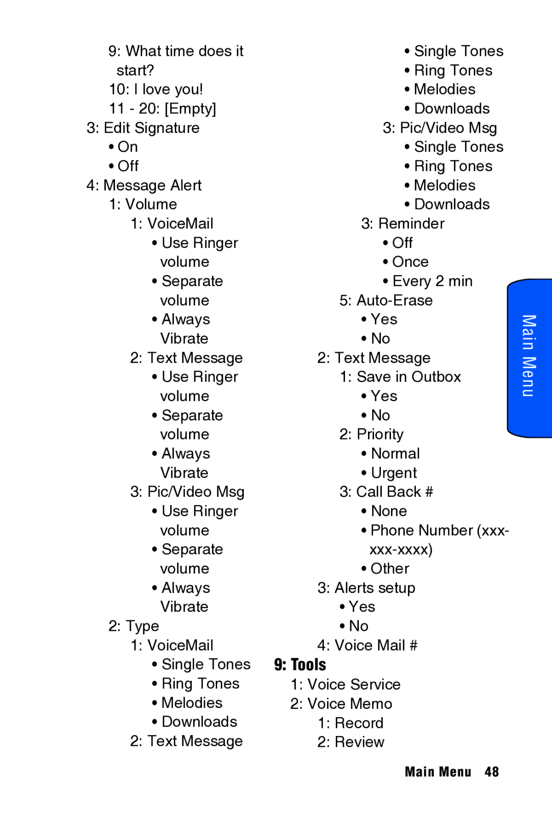 Samsung SPH-A920 manual Tools 