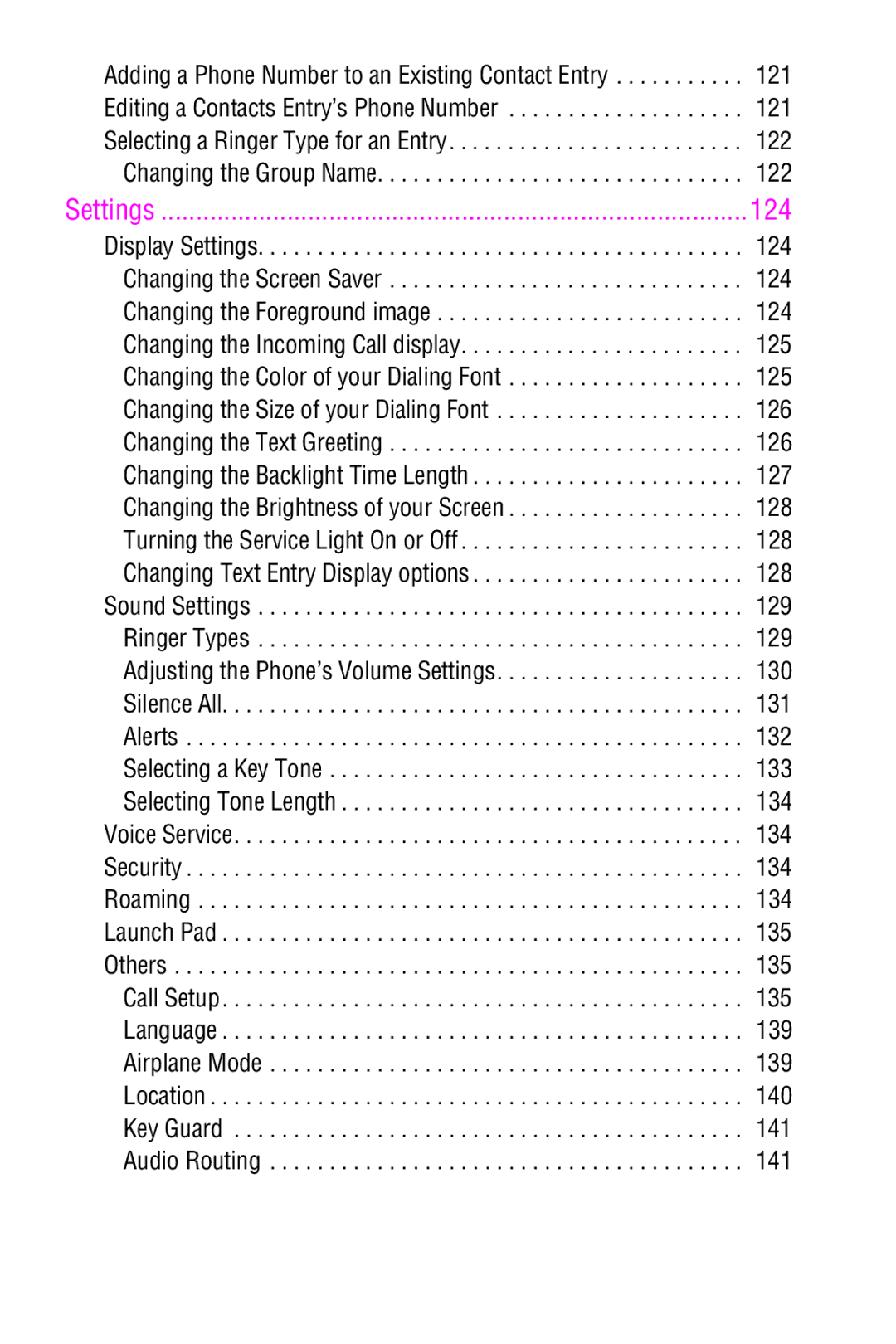 Samsung SPH-A920 manual 124 