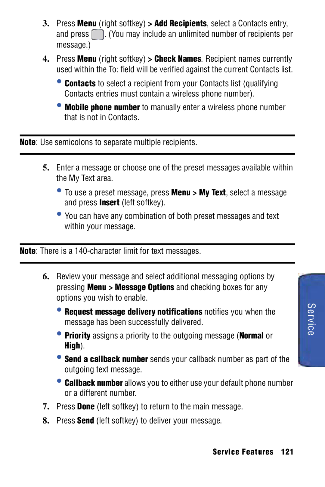 Samsung SPH-I325 manual Service 