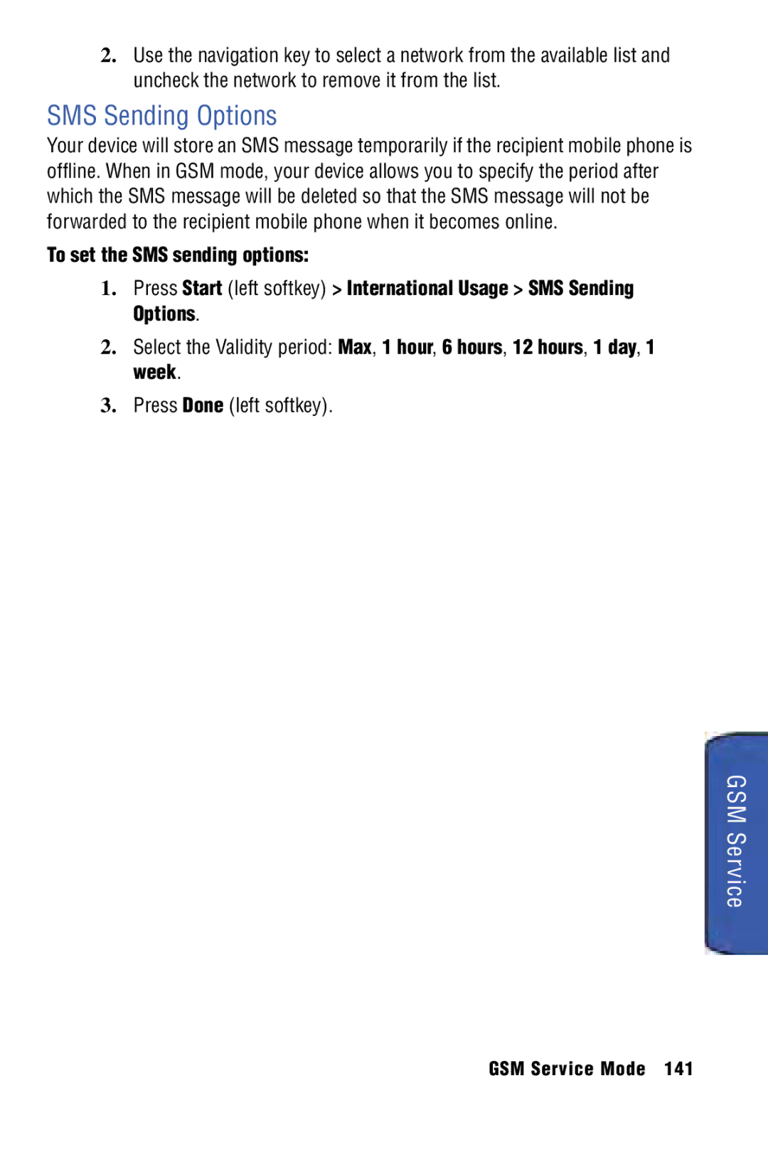 Samsung SPH-I325 manual SMS Sending Options 