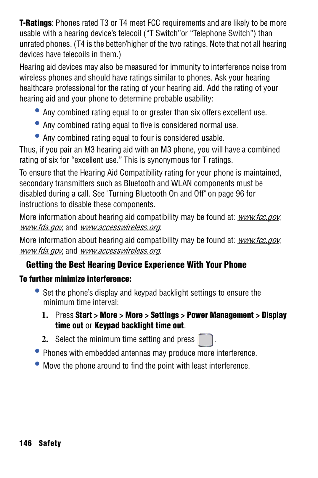 Samsung SPH-I325 manual Getting the Best Hearing Device Experience With Your Phone, To further minimize interference 