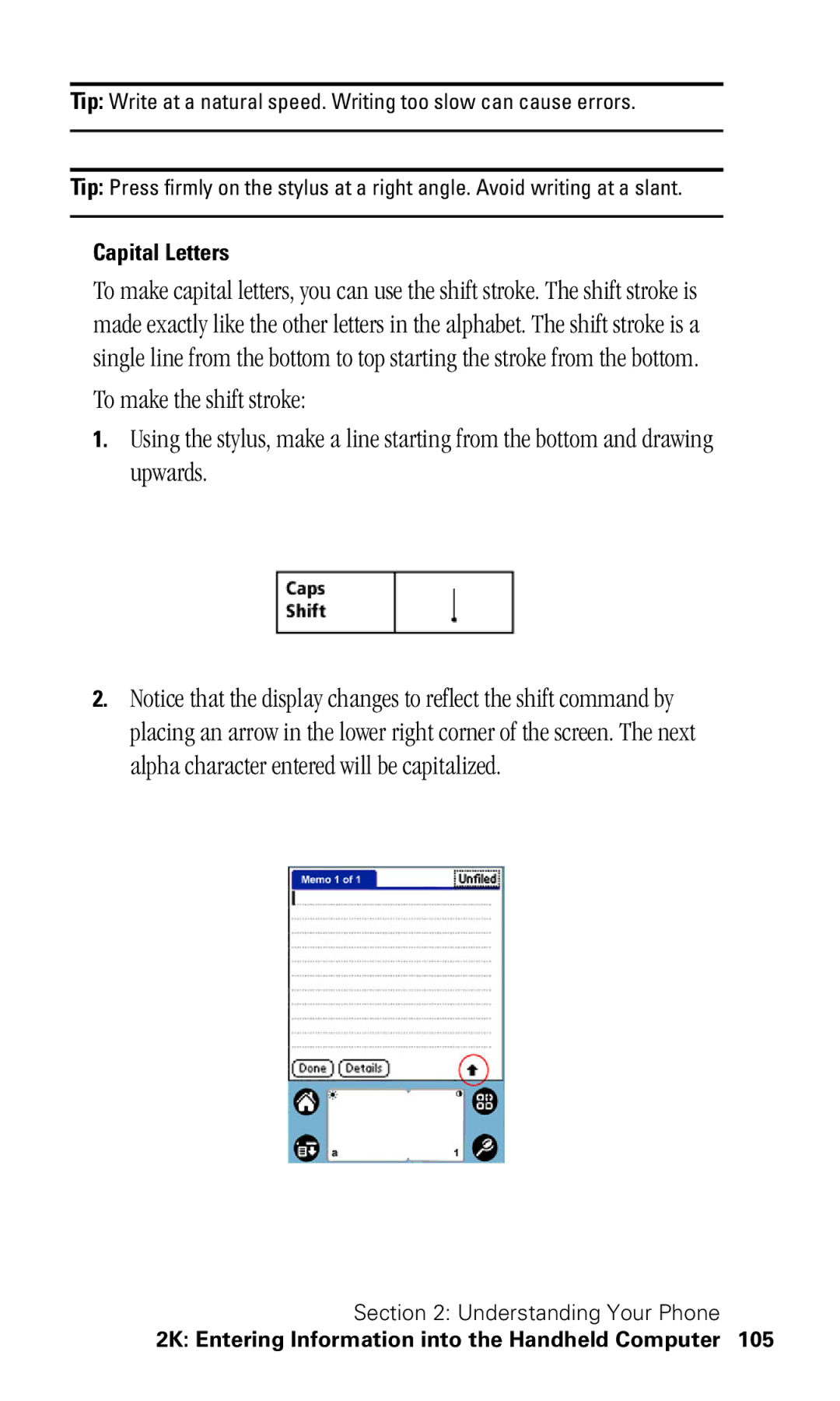 Samsung SPH-I330 manual Capital Letters 