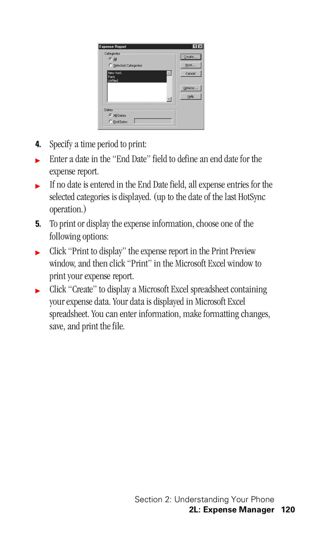 Samsung SPH-I330 manual 2L Expense Manager 