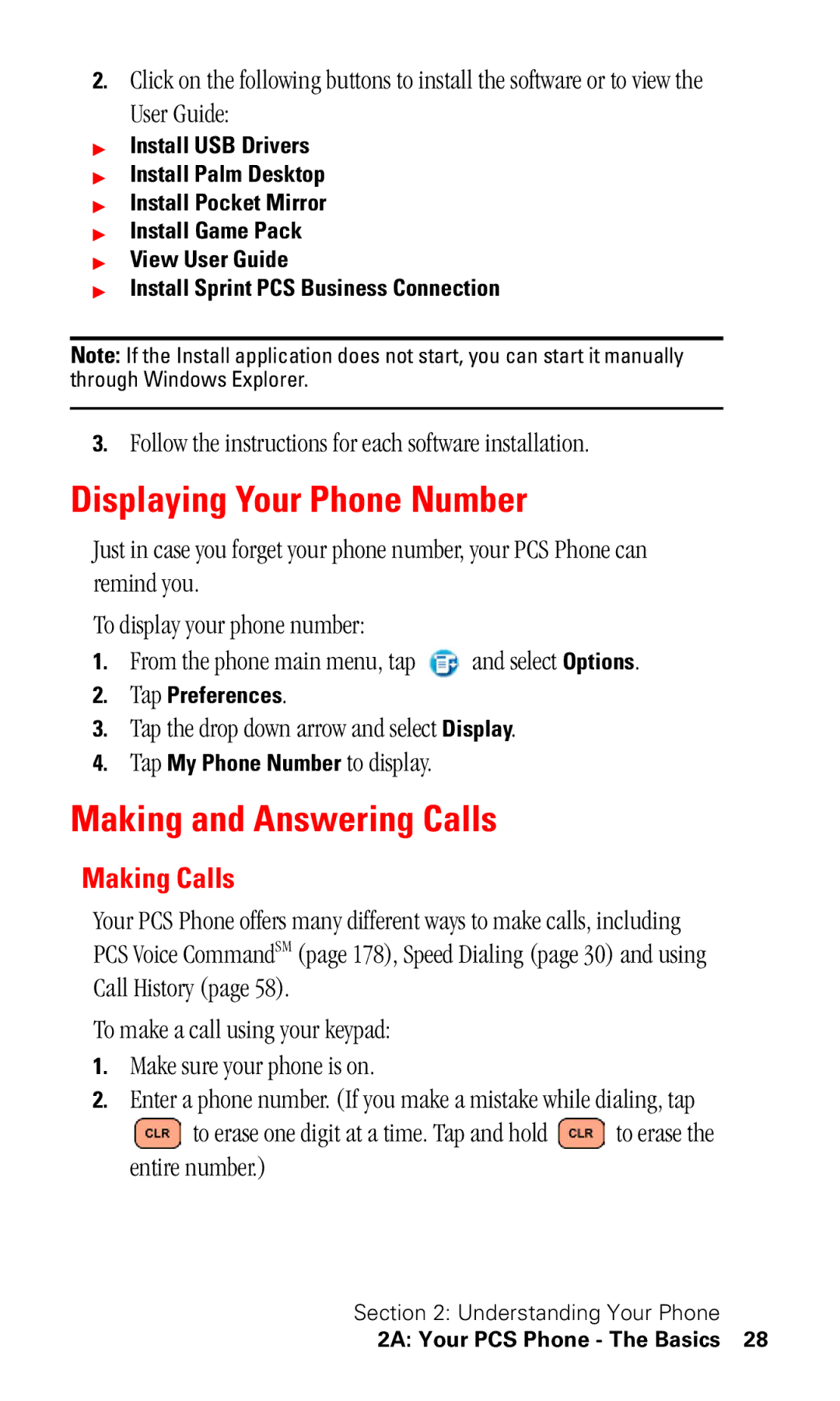 Samsung SPH-I330 manual Displaying Your Phone Number, Making and Answering Calls, Making Calls 