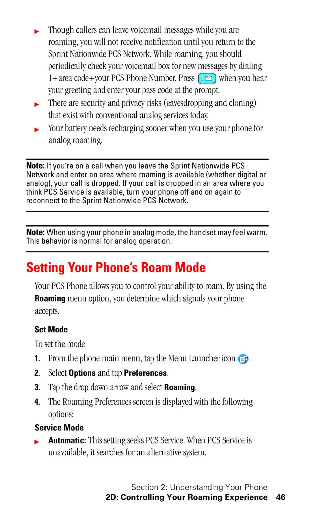 Samsung SPH-I330 manual Setting Your Phone’s Roam Mode, Set Mode, Service Mode 