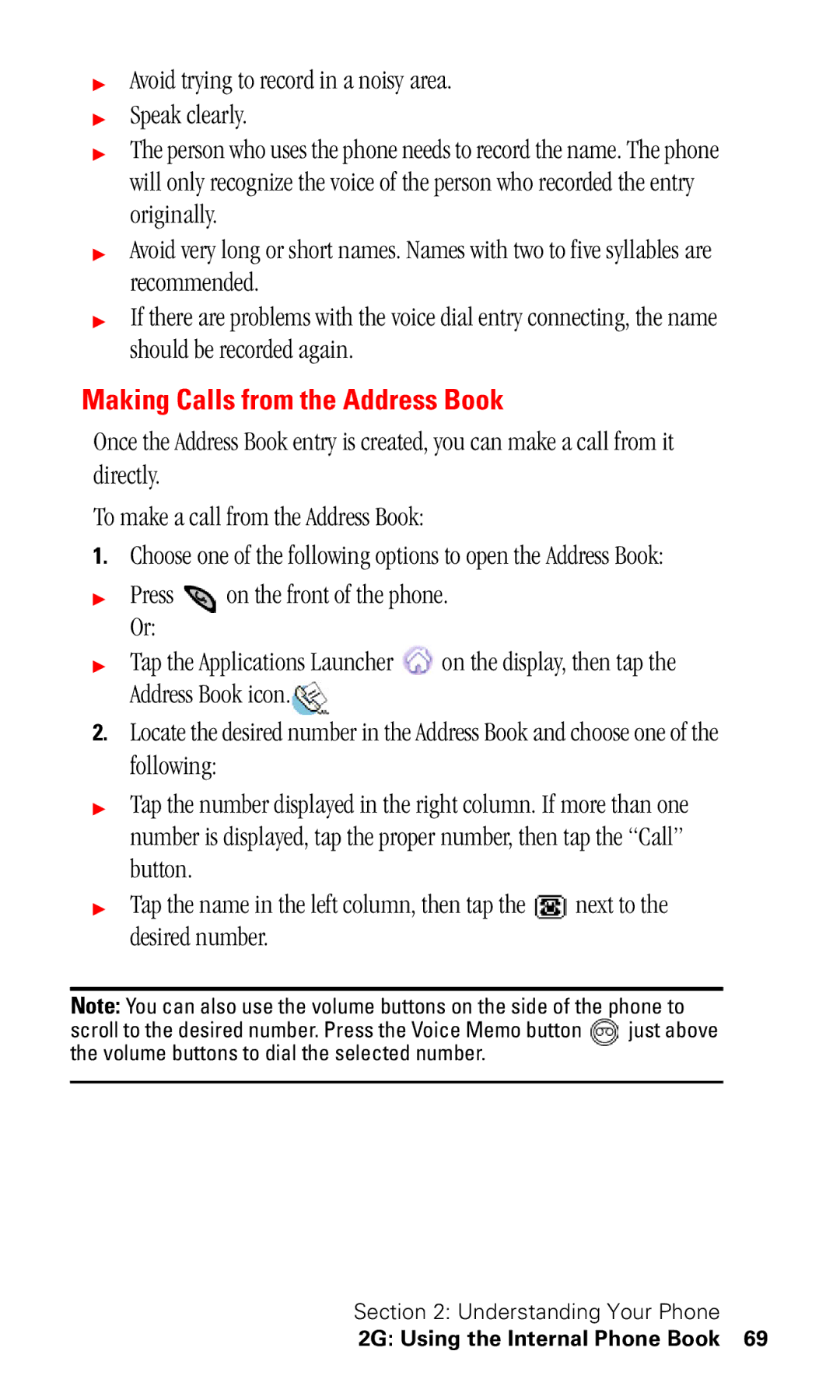 Samsung SPH-I330 manual Making Calls from the Address Book 