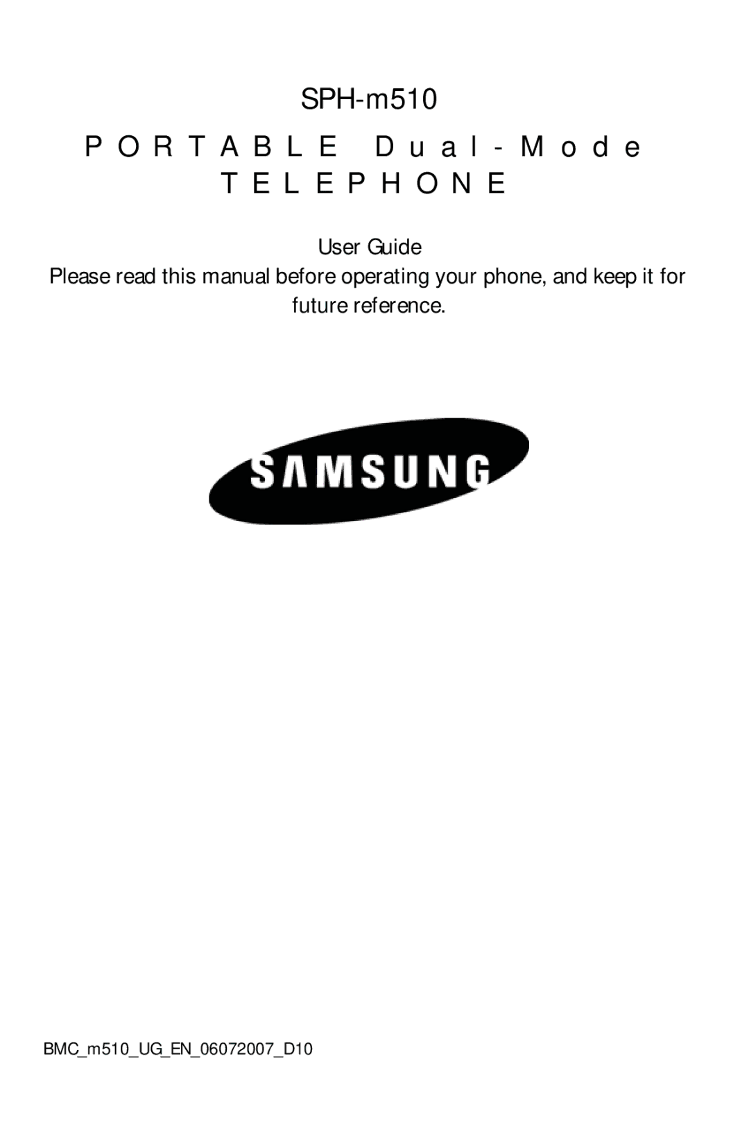 Samsung SPH-m50 manual L E P H O N E 