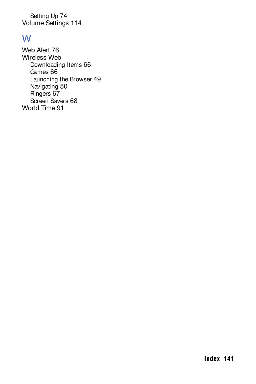 Samsung SPH-m50 manual Setting Up 