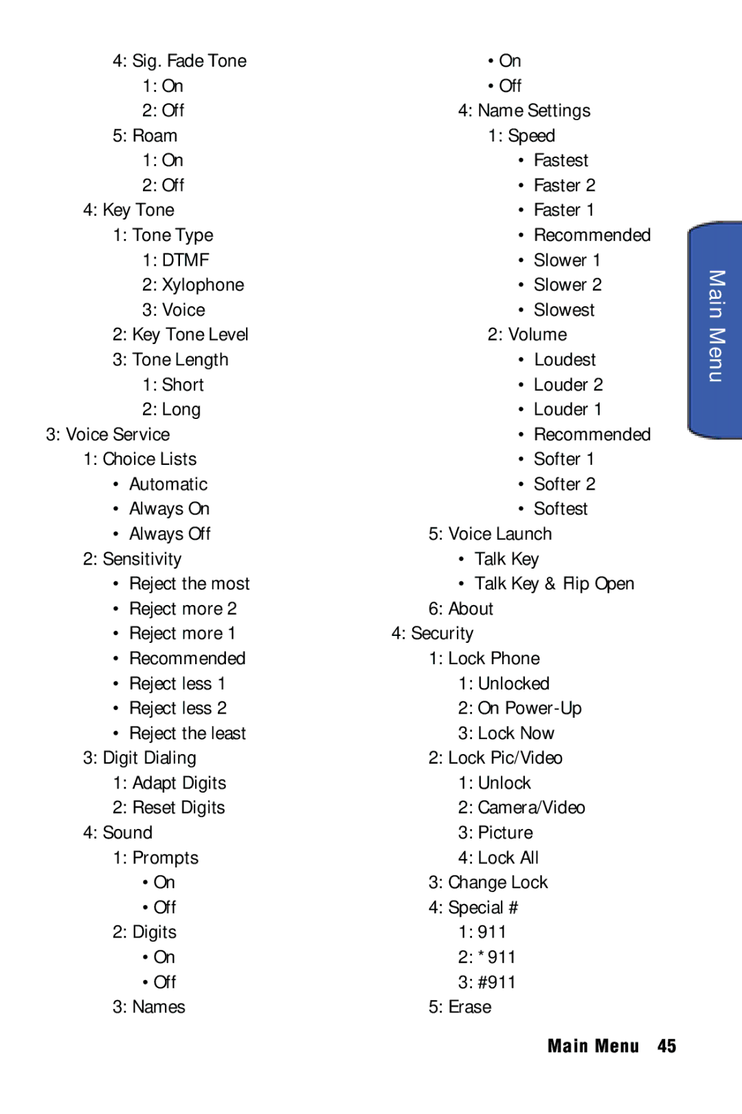 Samsung SPH-m50 manual Slower, Reject more About 