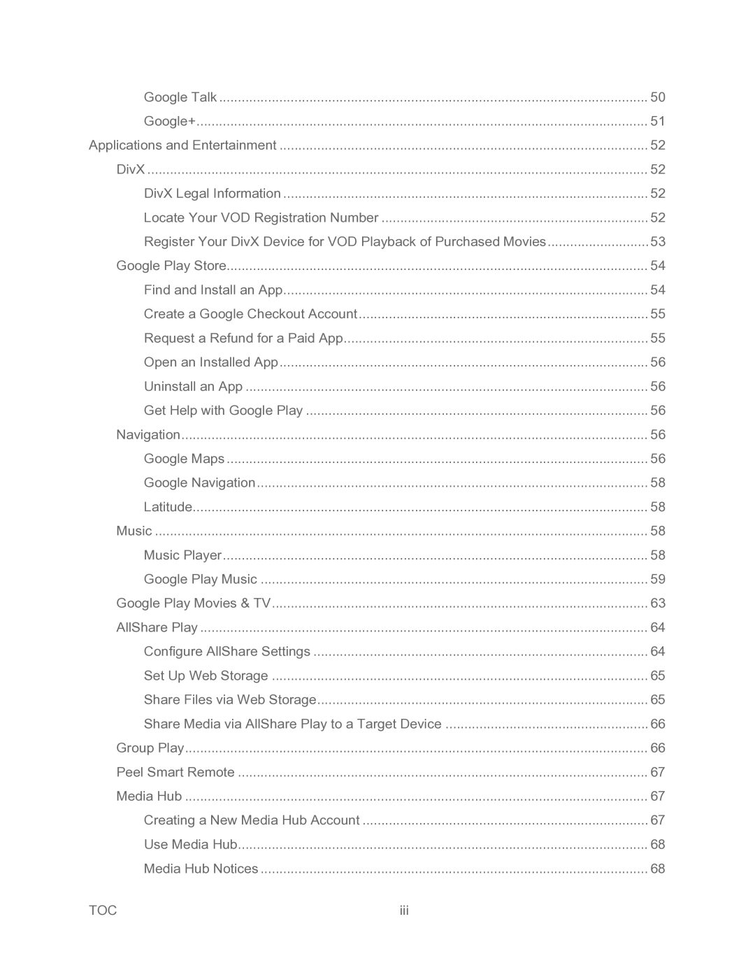 Samsung SPH-P500TSASPR manual Iii 