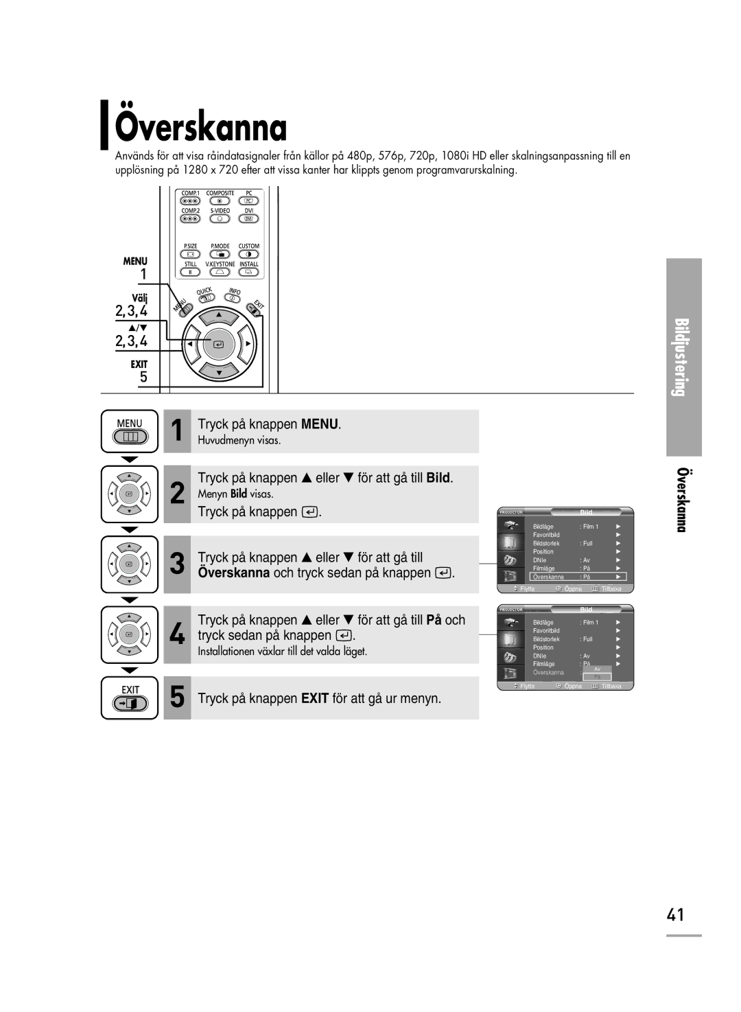 Samsung SPH700AEX/XEC, SPH710AEMX/EDC manual Överskanna 