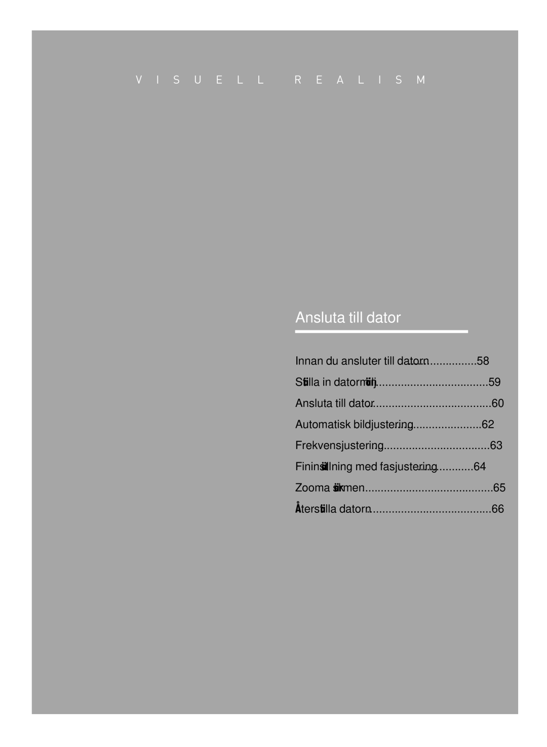 Samsung SPH700AEX/XEC, SPH710AEMX/EDC manual Ansluta till dator 