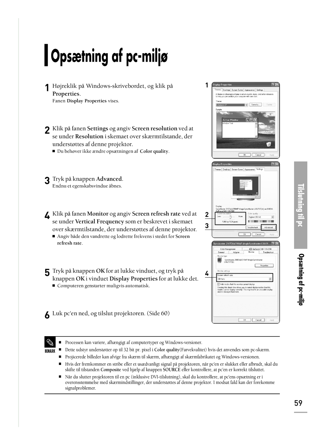 Samsung SPH700AEX/XEC, SPH710AEMX/EDC manual Opsætning af pc-miljø 