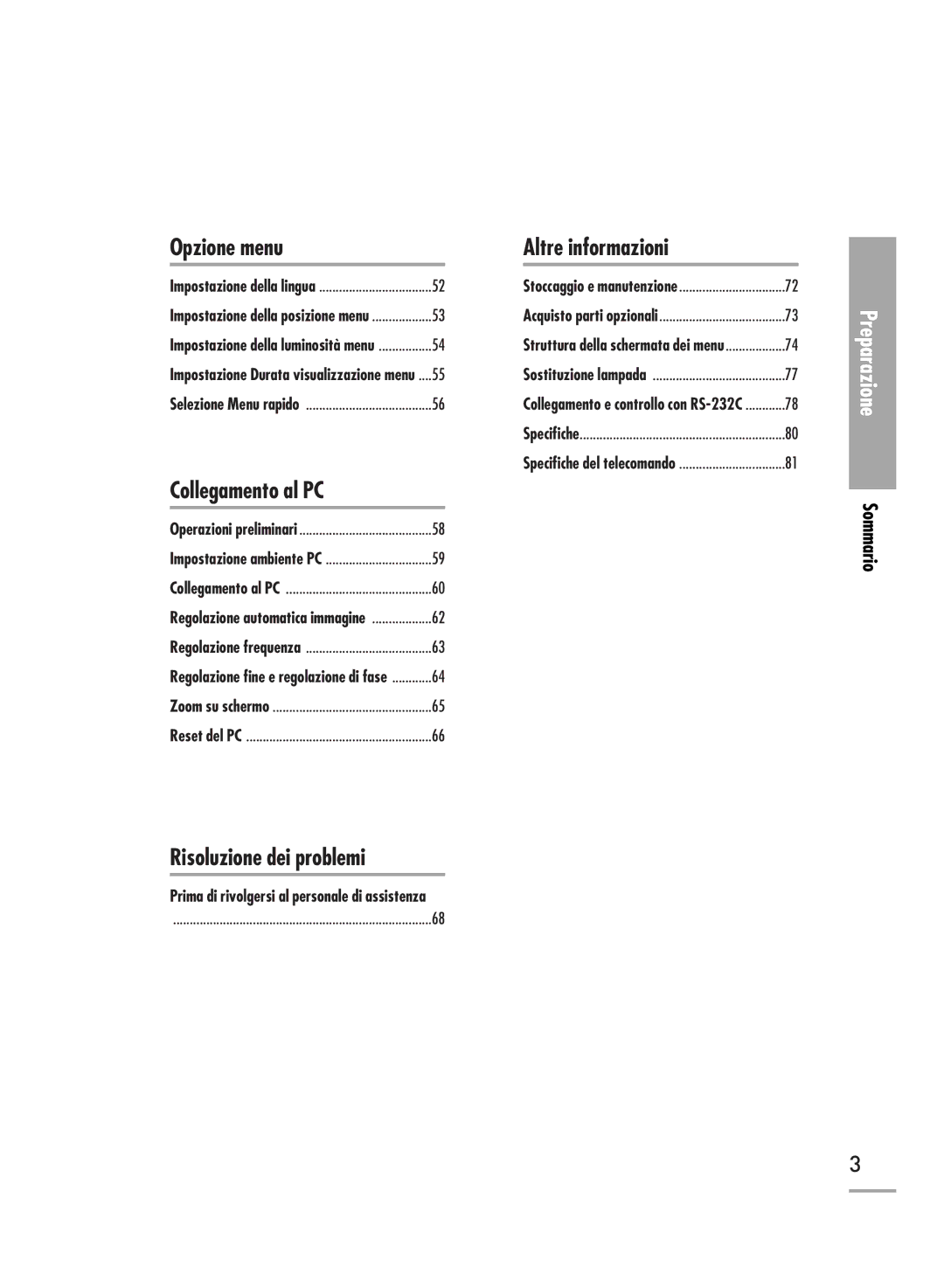 Samsung SPH500AEX/XEG, SPH710AEMX/EDC, SPH700AEX/XEF, SPH500AEX/XEF manual Risoluzione dei problemi 