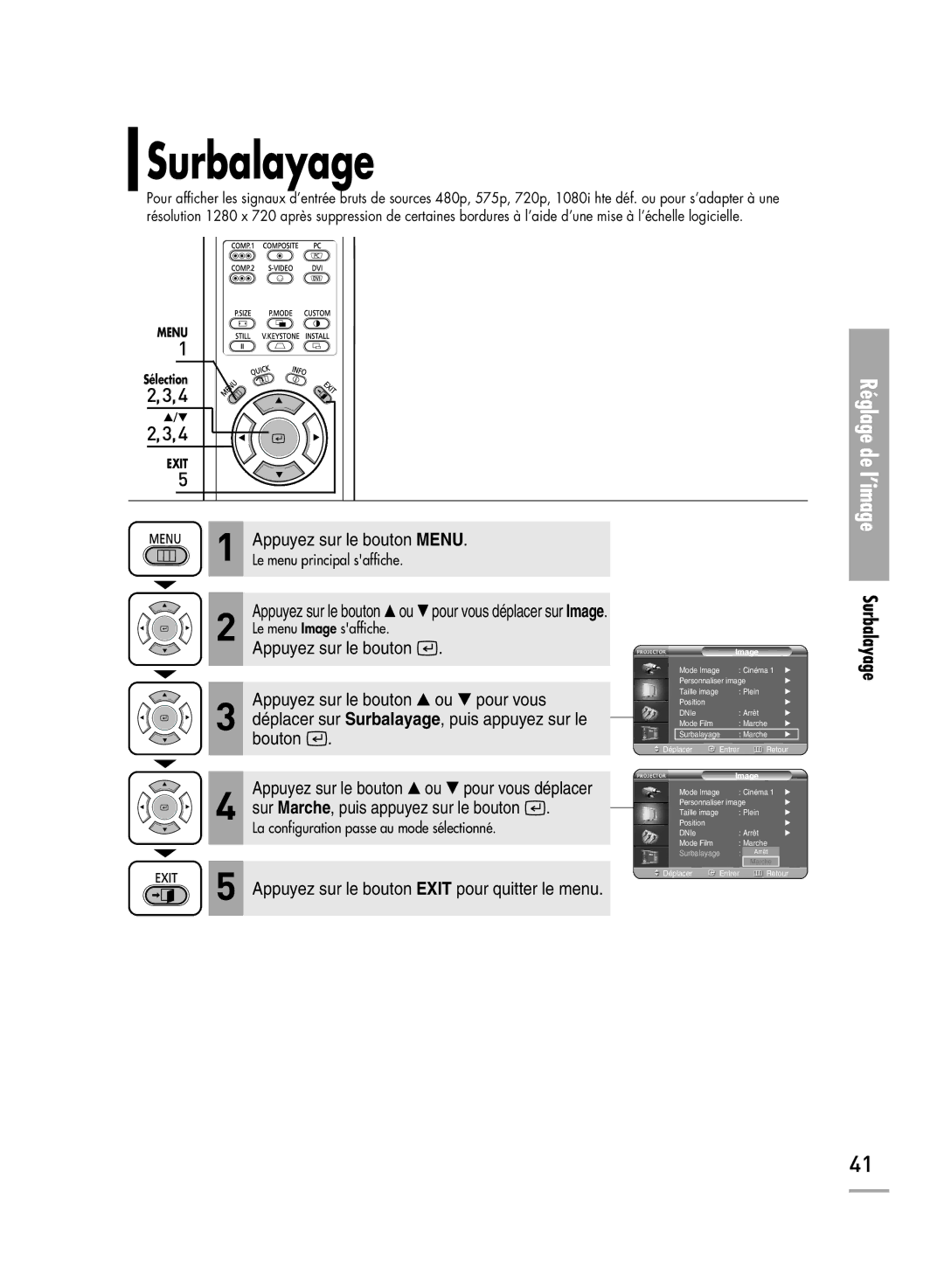 Samsung SPH710AEMX/EDC manual Surbalayage 