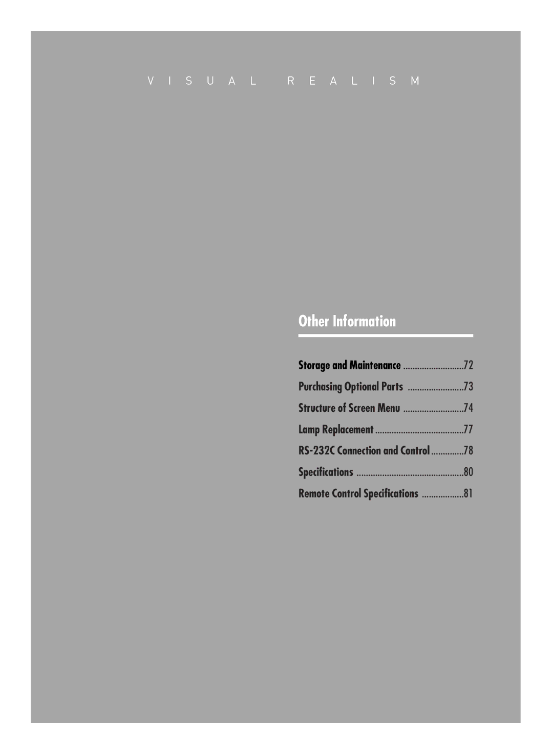 Samsung SPH710AEMX/EDC manual Other Information 