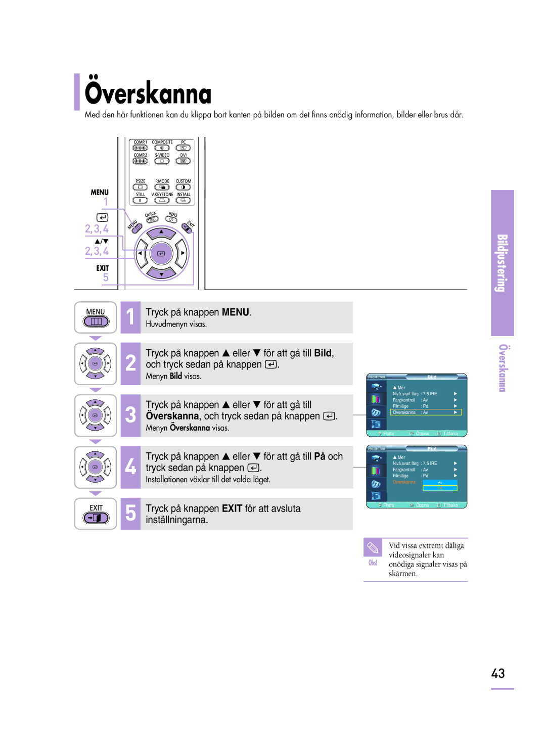 Samsung SPH800BEMX/EDC manual Överskanna 