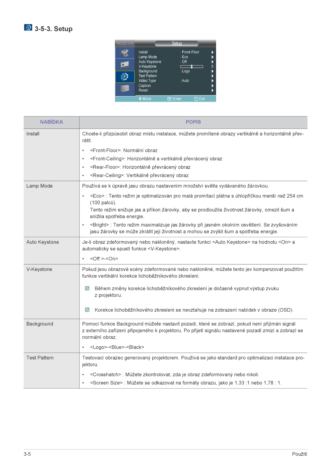 Samsung SPL201WEX/EN manual Setup 