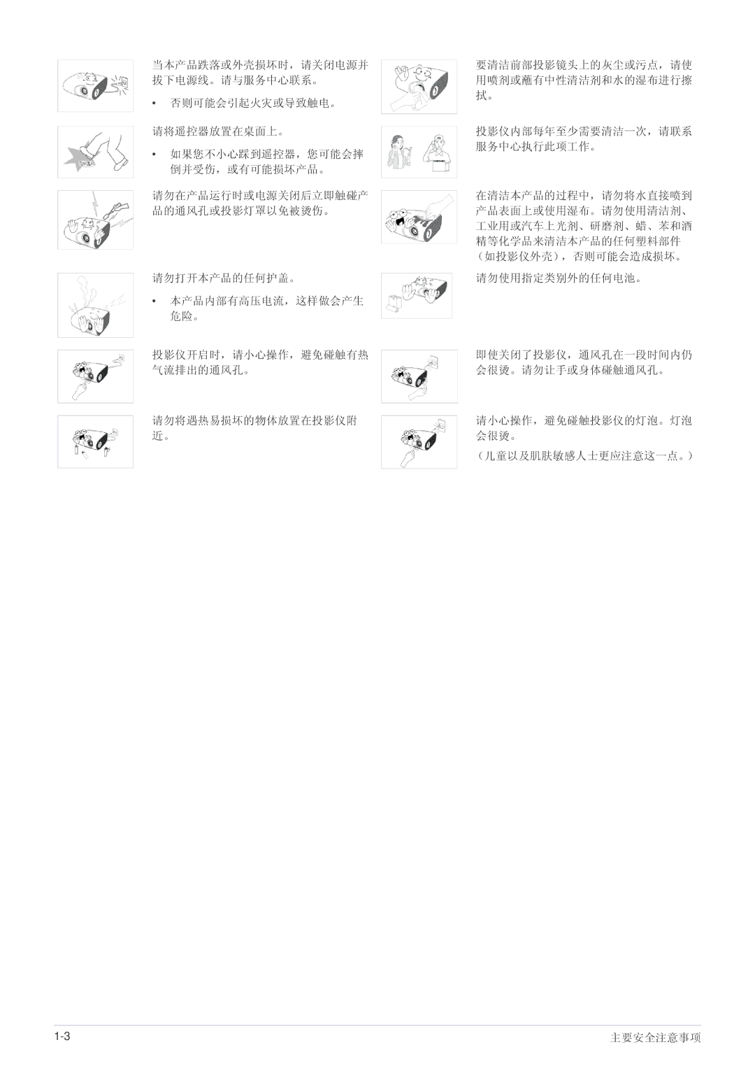 Samsung SPL201WEX/EN, SPL251WEX/EN, SPL221WEX/EN manual （儿童以及肌肤敏感人士更应注意这一点。） 